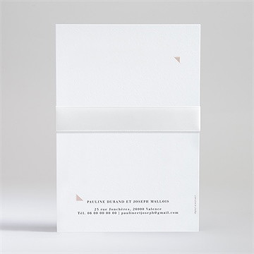 Faire-part mariage l'arc-en-ciel - Vue de dos