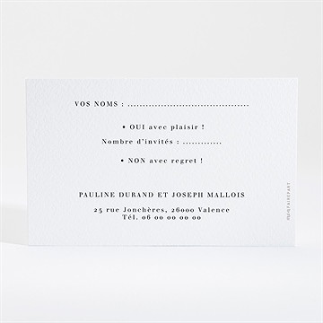 Carton réponse mariage l'arc-en-ciel - Dos du carton
