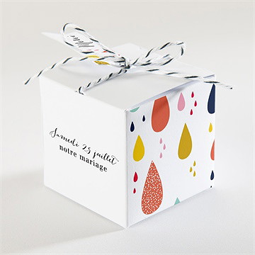 Boîte de dragées mariage les illuminations - Dos de la boîte
