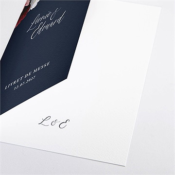 Livret de messe mariage fleurs de nuit - Détail du livret