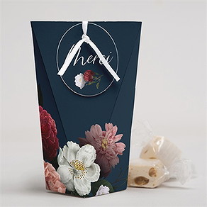 Boîte surprise mariage fleurs de nuit