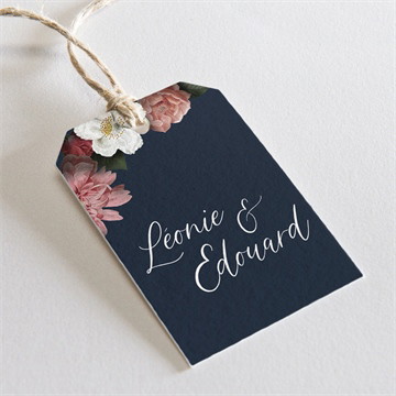 Etiquette mariage fleurs de nuit