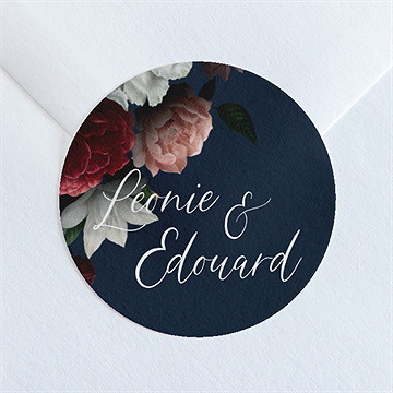 Sticker mariage fleurs de nuit