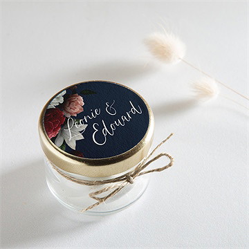 Sticker mariage fleurs de nuit - Mise en situation