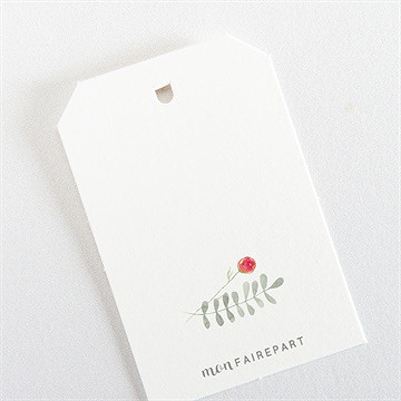 Etiquette mariage douceur printanière - Dos de l'étiquette