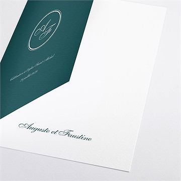 Livret de messe mariage monogramme - Détail du livret
