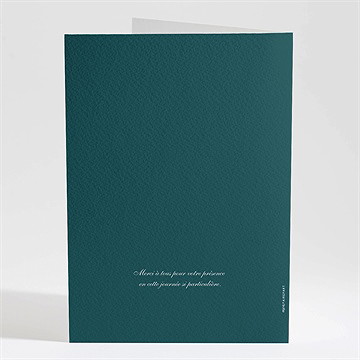 Livret de messe mariage monogramme - Dos du livret