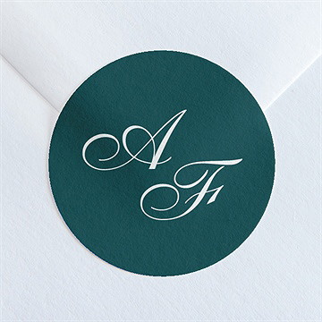 Sticker mariage monogramme