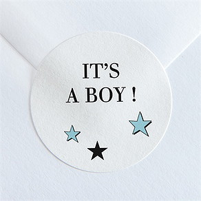 Sticker naissance super boy