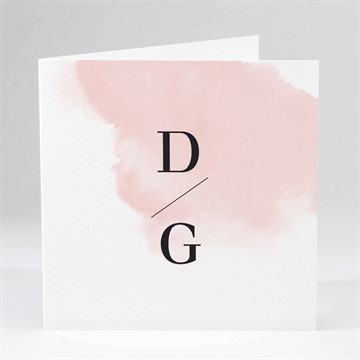 Faire-part mariage black et pastel