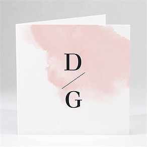 Faire-part mariage black et pastel
