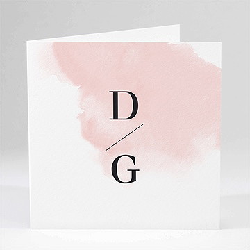 Faire-part mariage black et pastel