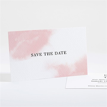 Save the Date mariage black et pastel