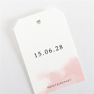 Etiquette mariage black et pastel - Dos de l'étiquette