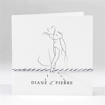 Faire-part mariage belle esquisse