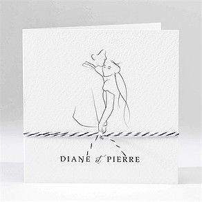 Faire-part mariage belle esquisse