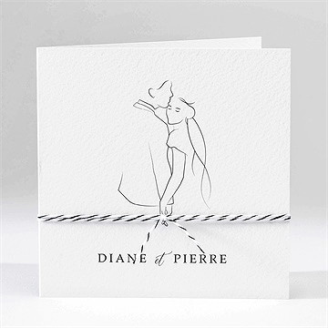 Faire-part mariage belle esquisse