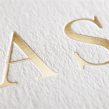 Faire-part mariage l'absolu - Marquage à chaud OR