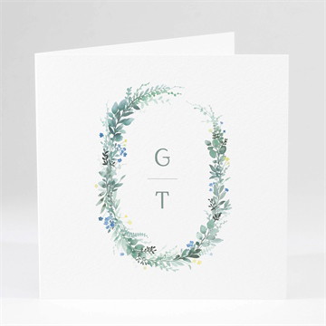 Carte pliée - carré