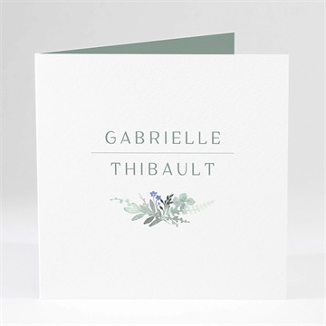 Faire-part mariage poésie d'aquarelle étiquette