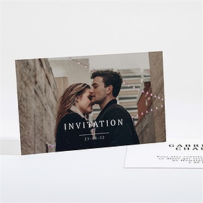 Carton d'invitation mariage un point c'est nous