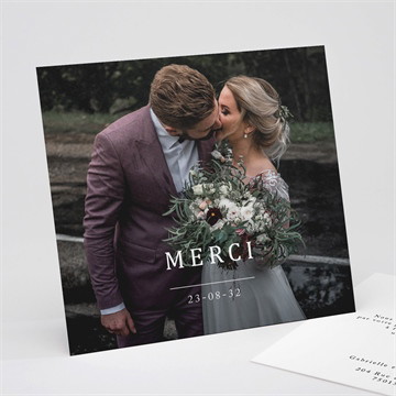 Remerciement mariage un point c'est nous