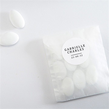 Sticker mariage un point c'est nous - Mise en situation