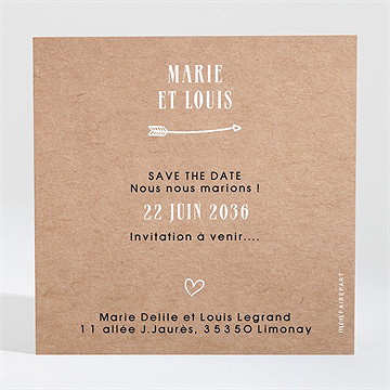 Save the Date mariage myriade - Dos de la carte