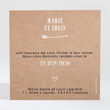 Carton d'invitation mariage myriade