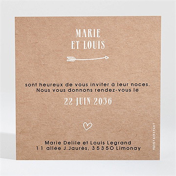 Carton d'invitation mariage myriade