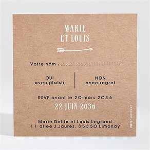 Carton réponse mariage myriade