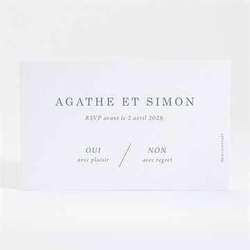 Carton réponse mariage l'absolu - Dos du carton