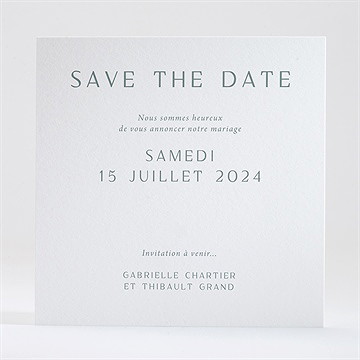 Save the Date mariage poésie d'aquarelle - Dos de la carte