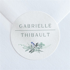 Sticker mariage poésie d'aquarelle