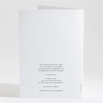 Livret de messe mariage juste nous - Dos du livret