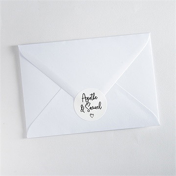 Sticker mariage juste nous - Mise en situation