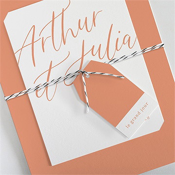 Faire-part mariage fantasques - Détail du faire-part