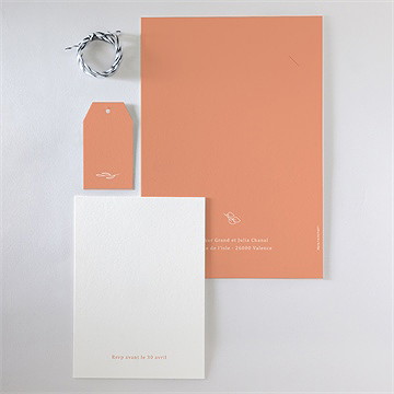 Faire-part mariage fantasques - Vue d'ensemble verso