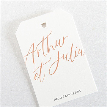 Etiquette mariage fantasques - Dos de l'étiquette