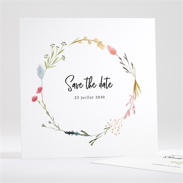 Save the Date mariage art champêtre