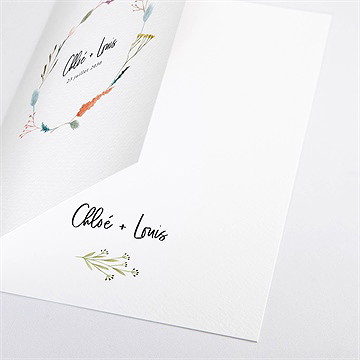 Livret de messe mariage art champêtre - Détail du livret