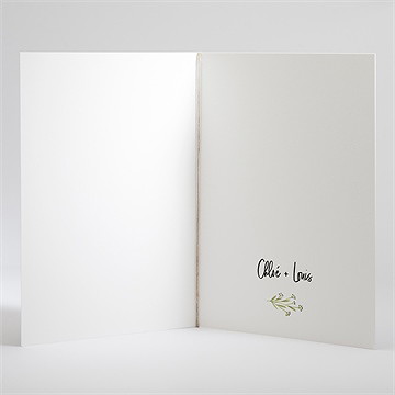 Livret de messe mariage art champêtre - Intérieur du livret