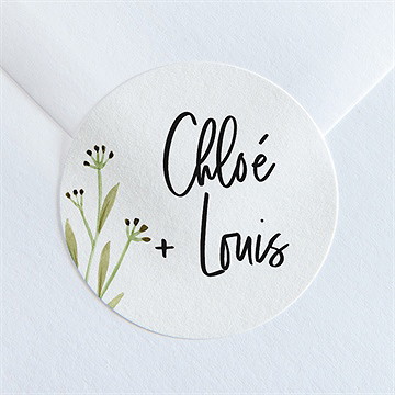 Sticker mariage art champêtre - Mise en situation