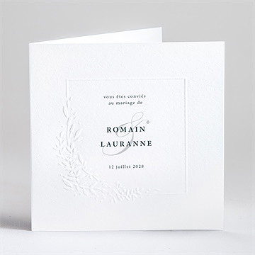 Faire-part mariage en relief
