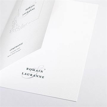 Livret de messe mariage en relief - Détail du livret