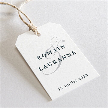 Etiquette mariage en relief