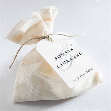 Etiquette mariage en relief - Mise en situation