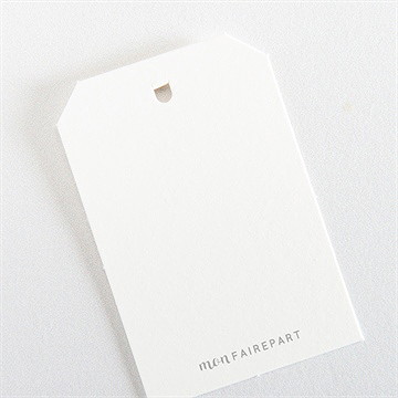 Etiquette mariage en relief - Dos de l'étiquette