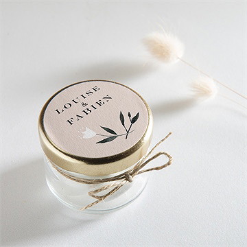 Sticker mariage en rose et blanc - Mise en situation