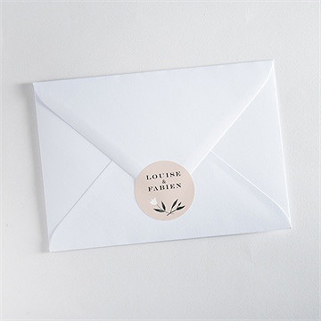 Sticker mariage en rose et blanc - Mise en situation